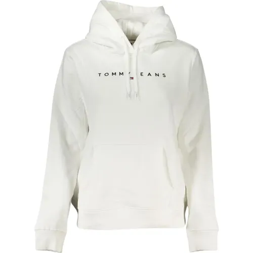 Hooded Sweatshirt with Embroidery , female, Sizes: 2XL, XL - Tommy Hilfiger - Modalova