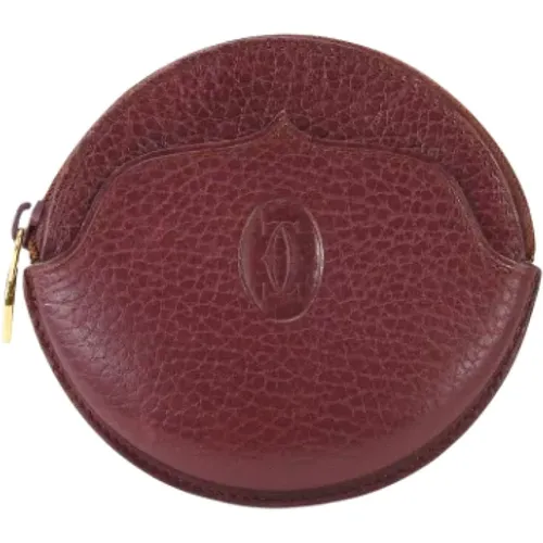 Pre-owned Wallets, female, , Size: ONE SIZE Pre-owned Leather wallets - Cartier Vintage - Modalova