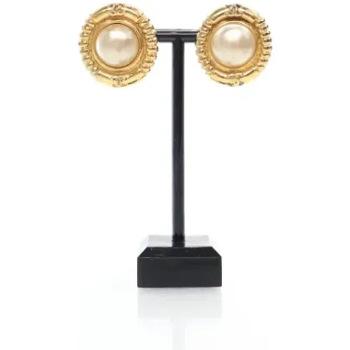 Pre-owned Jewellery, female, , Size: ONE SIZE Pre-owned Metal earrings - Chanel Vintage - Modalova