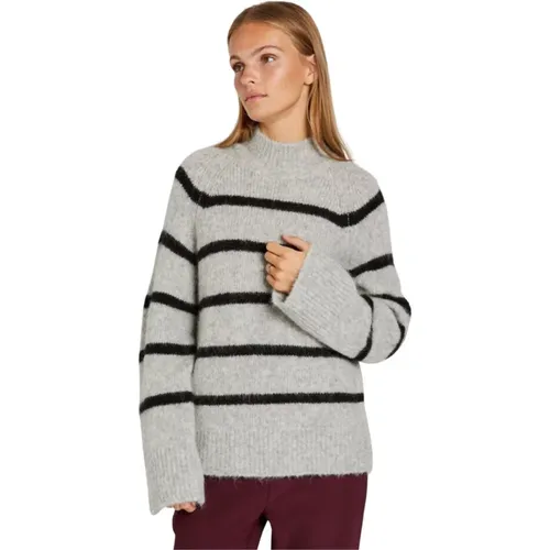 Striped Knit Sweater Clothes , female, Sizes: S, L, XL, M, 2XL, XS - RUE de Femme - Modalova