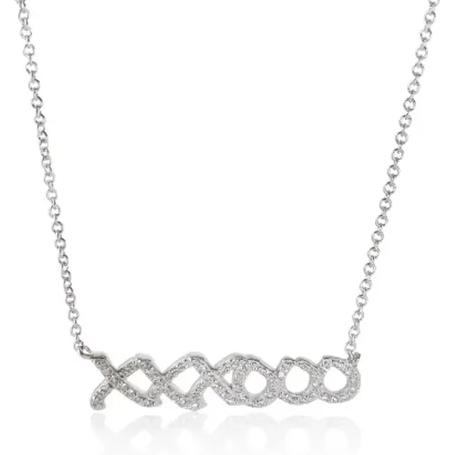 Pre-owned Jewellery, female, , Size: ONE SIZE Pre-owned White Gold necklaces - Tiffany & Co. Pre-owned - Modalova