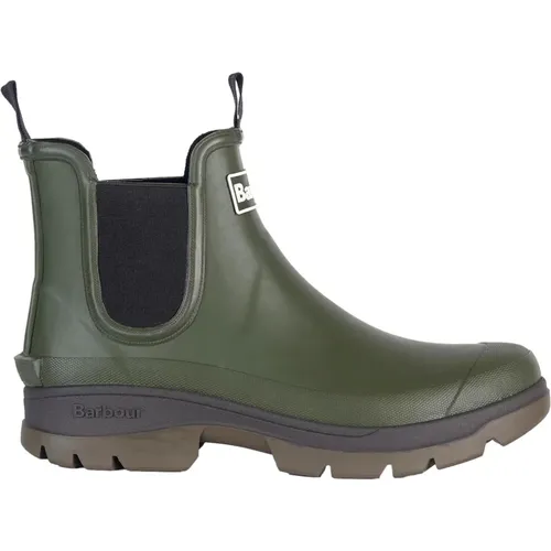 Chelsea Boots, male, , Size: 8 US Iconic Wellington Boots in Olive - Barbour - Modalova