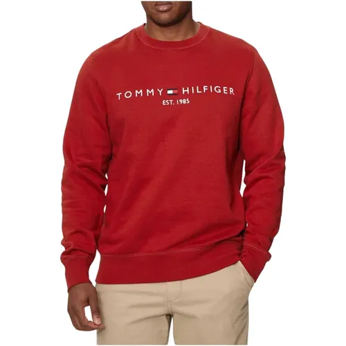 Herren Logo Print Sweatshirt - Tommy Hilfiger - Modalova