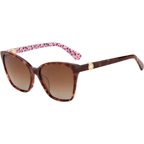 Havana Pink Sonnenbrille Amiyah/G/S , Damen, Größe: 56 MM - Kate Spade - Modalova