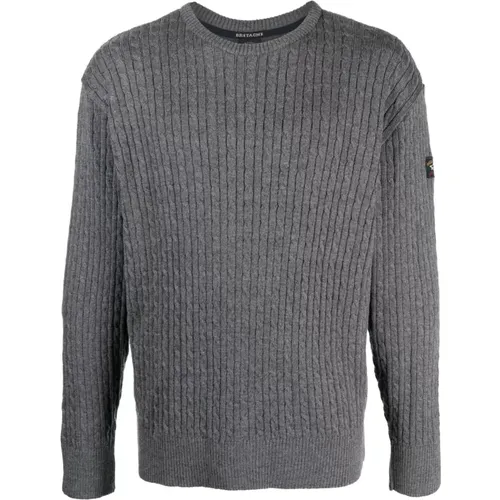 Knitted roundneck sweater , male, Sizes: 2XL, XL - PAUL & SHARK - Modalova