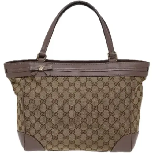 Pre-owned Tote Bags, female, , Size: ONE SIZE Pre-owned Canvas gucci-bags - Gucci Vintage - Modalova