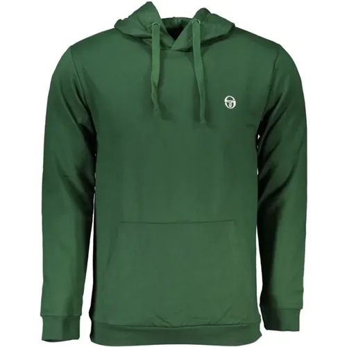 Hoodies, male, , Size: XL Hooded Sweatshirt with Logo Embroidery - Sergio Tacchini - Modalova