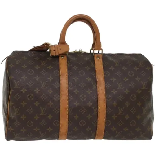 Pre-owned Weekend Bags, female, , Size: ONE SIZE Pre-owned Canvas travel-bags - Louis Vuitton Vintage - Modalova