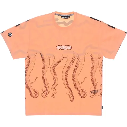 T-Shirts, male, , Size: L Tentacles Logo Tee Short Sleeve Cotton - Octopus - Modalova