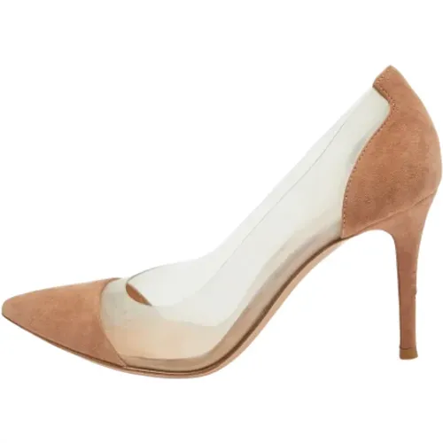 Pre-owned Pumps, female, , Size: 6 US Pre-owned Suede heels - Gianvito Rossi Pre-owned - Modalova