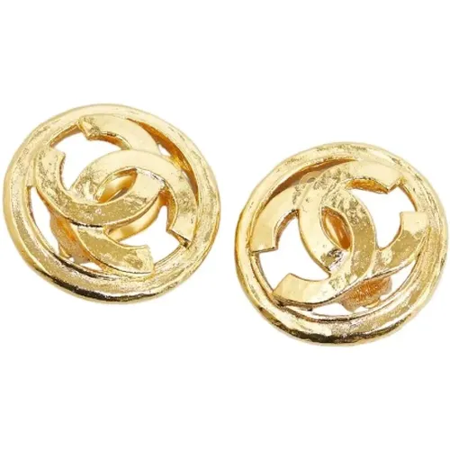 Pre-owned Jewellery, female, , Size: ONE SIZE Pre-owned Metal earrings - Chanel Vintage - Modalova