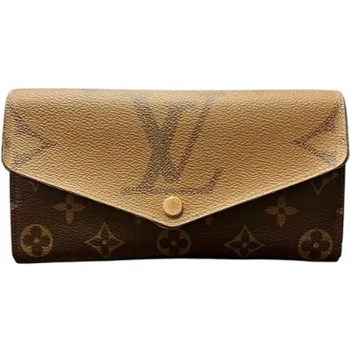 Pre-owned Wallets, male, , Size: ONE SIZE Pre-owned Portefeuille Sarah Monogram Long Wallet - Louis Vuitton Vintage - Modalova