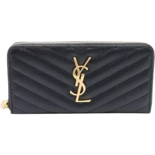 Pre-owned Leather wallets , female, Sizes: ONE SIZE - Yves Saint Laurent Vintage - Modalova