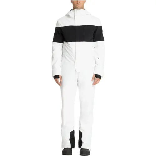 Ski Suits, male, , Size: M Multicolour Ski Suit with Hood - Emporio Armani EA7 - Modalova