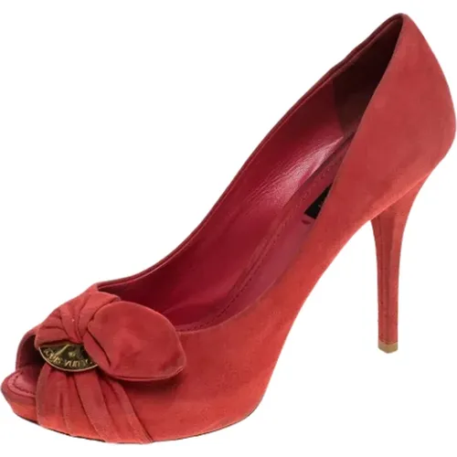 Pre-owned Pumps, female, , Size: 8 US Pre-owned Suede heels - Louis Vuitton Vintage - Modalova