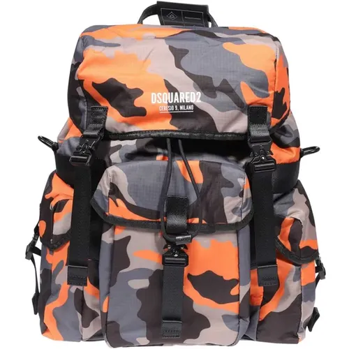 Camouflage Nylon Rucksack Dsquared2 - Dsquared2 - Modalova