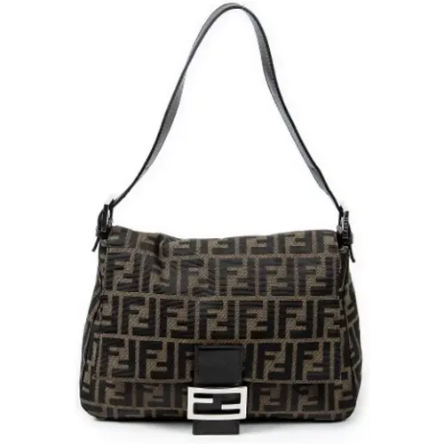 Pre-owned Shoulder Bags, female, , Size: ONE SIZE Pre-owned Canvas fendi-bags - Fendi Vintage - Modalova