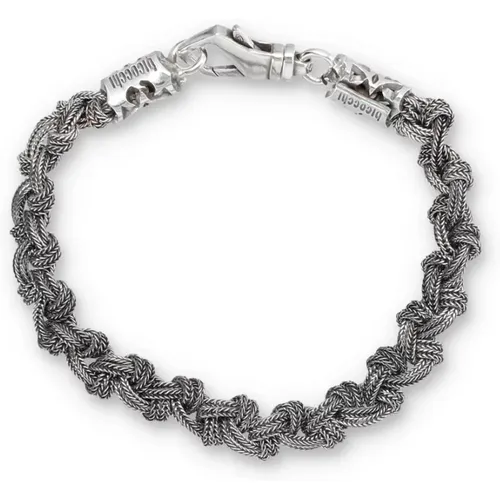 Stylish Rope Knot Bracelet , unisex, Sizes: M - Emanuele Bicocchi - Modalova