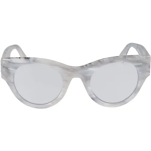 Stylish Sunglasses for Sophisticated Outfits , unisex, Sizes: ONE SIZE - Off White - Modalova