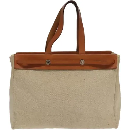 Pre-owned Tote Bags, female, , Size: ONE SIZE Pre-owned Canvas hermes-bags - Hermès Vintage - Modalova