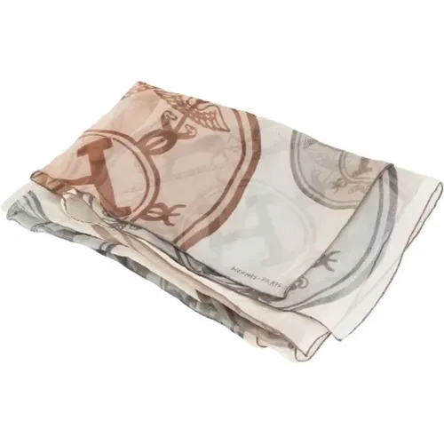 Pre-owned Scarves, female, , Size: ONE SIZE Pre-owned Silk scarves - Hermès Vintage - Modalova