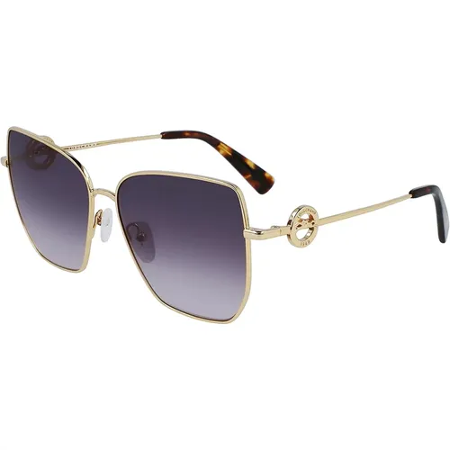 Stylish Sunglasses in Yellow Frame , female, Sizes: 58 MM - Longchamp - Modalova