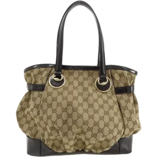 Pre-owned Tote Bags, female, , Size: ONE SIZE Pre-owned Canvas gucci-bags - Gucci Vintage - Modalova