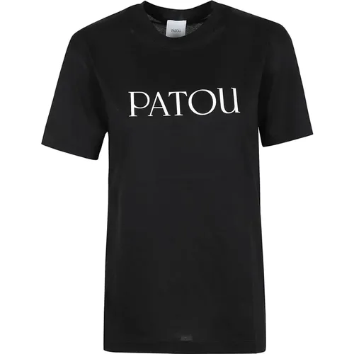 Schwarzes Essential T-Shirt , Damen, Größe: M - Patou - Modalova
