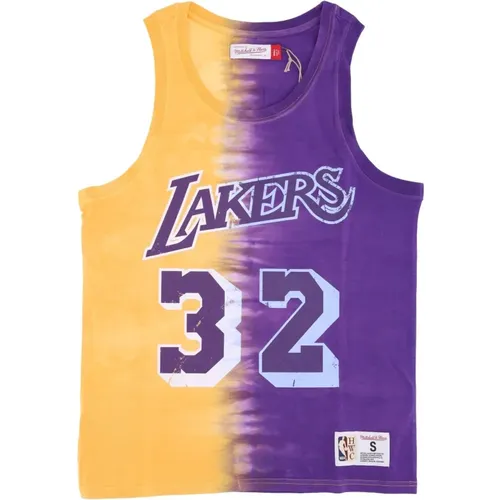 Sportswear, male, , Size: XL Magic Johnson Tie Dye Tank Top - Mitchell & Ness - Modalova