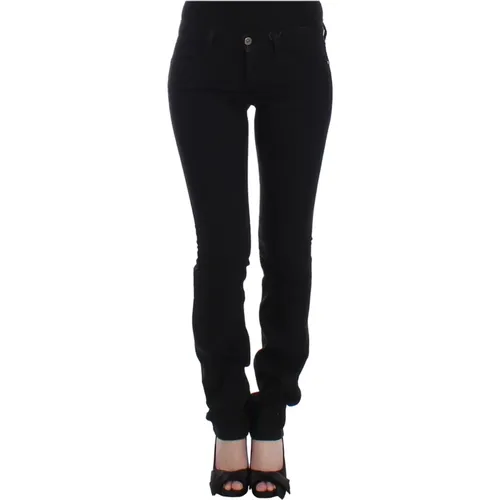 Straight Leg Jeans with Logo Details , female, Sizes: W26 - Costume National - Modalova
