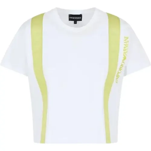 Women's Gros Grain Ribbon T-shirt , female, Sizes: M, S, XS - Emporio Armani - Modalova