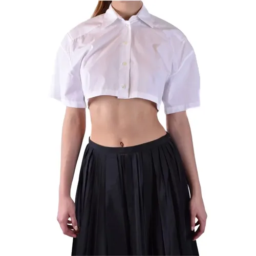 Stylish Cotton Women's Shirts , female, Sizes: XS, S - Laneus - Modalova