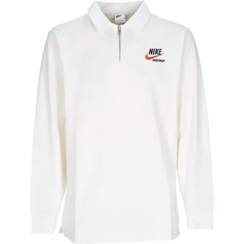 Polo Shirts, male, , Size: M Long Sleeve Polo Sportswear Trend Rugby - Nike - Modalova