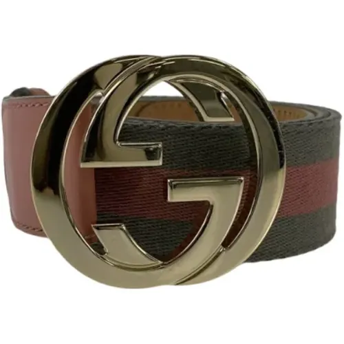 Pre-owned Belts, male, , Size: ONE SIZE Pre-owned Leather belts - Gucci Vintage - Modalova