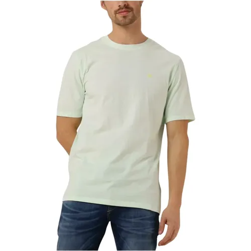 Herren Logo Crew T-shirt , Herren, Größe: L - Scotch & Soda - Modalova