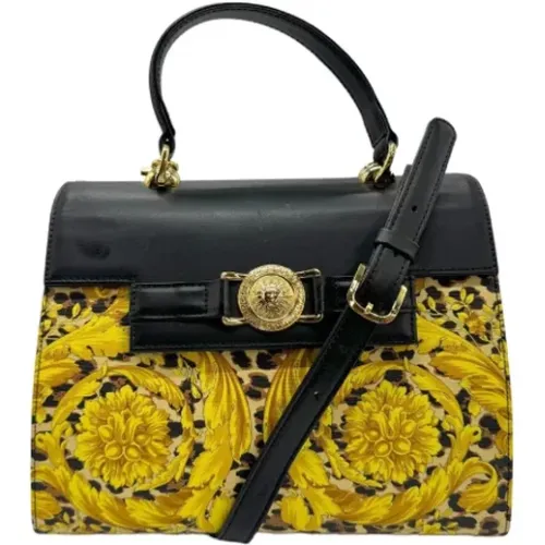 Pre-owned Canvas handbags , female, Sizes: ONE SIZE - Versace Pre-owned - Modalova