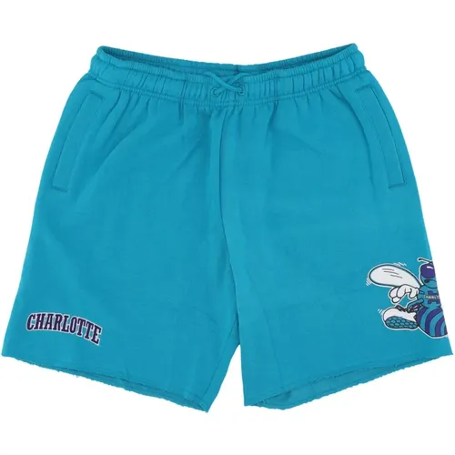 NBA Postgame Vintage Logo Fleece Shorts , Herren, Größe: S - Mitchell & Ness - Modalova