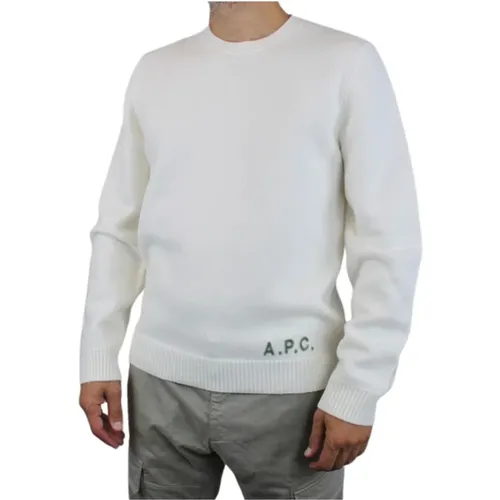 APC Paris Jersey - Crude Color , male, Sizes: XL - A.p.c. - Modalova