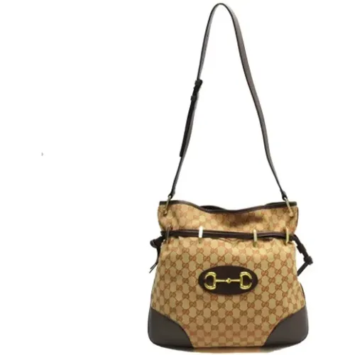 Pre-owned Shoulder Bags, female, , Size: ONE SIZE Pre-owned Canvas gucci-bags - Gucci Vintage - Modalova