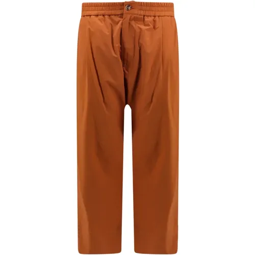 Comfortable Cotton Trousers , male, Sizes: M - Amaránto - Modalova