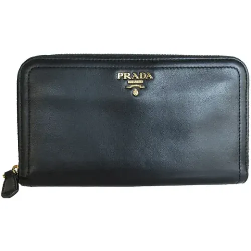 Pre-owned Wallets, female, , Size: ONE SIZE Pre-owned Leather wallets - Prada Vintage - Modalova