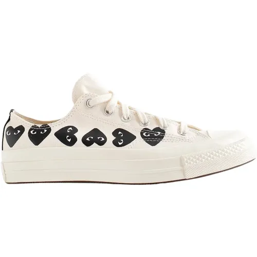 Schwarz Weiß Herz Low Top Sneakers,Herz Chuck 70 Sneakers - Comme des Garçons Play - Modalova