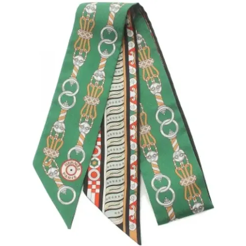 Pre-owned Scarves, female, , Size: ONE SIZE Pre-owned Silk scarves - Hermès Vintage - Modalova