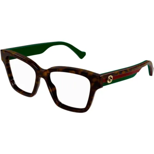 Cat-Eye Gg1302O-006 Havana Glasses , female, Sizes: 55 MM - Gucci - Modalova