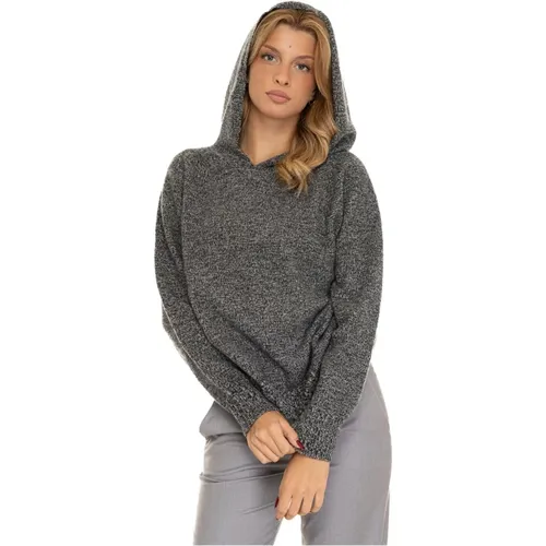 Kaschmir Kapuzenpullover mit Raglanärmeln , Damen, Größe: M - Vanisé - Modalova