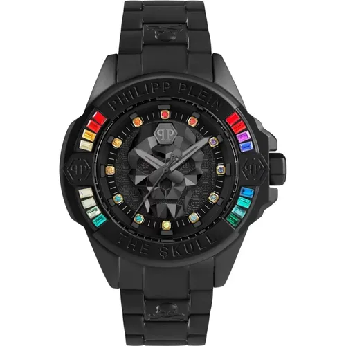 Watches, male, , Size: ONE SIZE Rainbow Genderless Skull Watch - Philipp Plein - Modalova