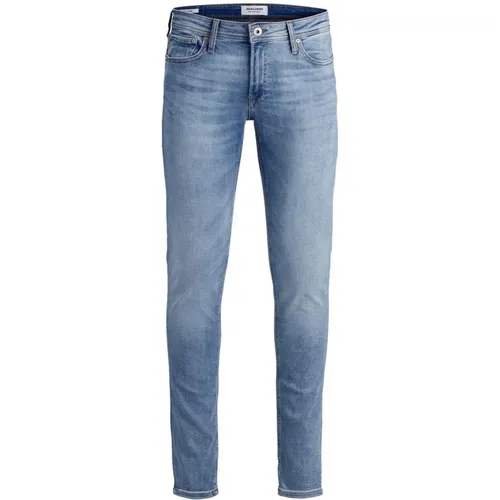 Hellblaue Abgetragene Jeans , Herren, Größe: W27 L32 - jack & jones - Modalova