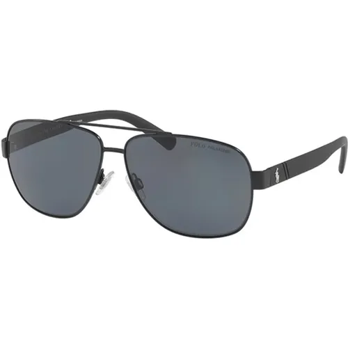 Sunglasses, male, , Size: 60 MM Black/Dark Grey Sunglasses PH 3110 - Polo Ralph Lauren - Modalova