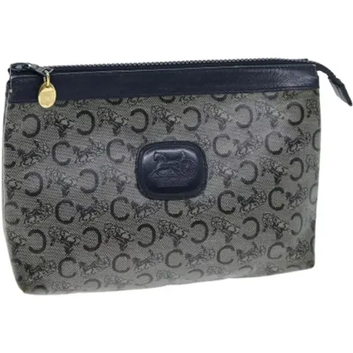 Pre-owned Clutches, female, , Size: ONE SIZE Pre-owned Canvas pouches - Celine Vintage - Modalova