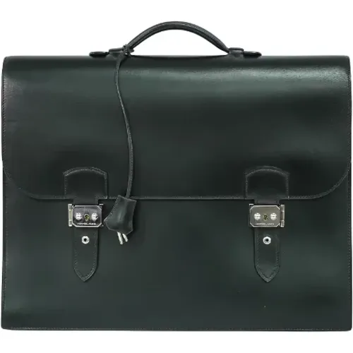 Pre-owned Handbags, male, , Size: ONE SIZE Pre-owned Leather briefcases - Hermès Vintage - Modalova